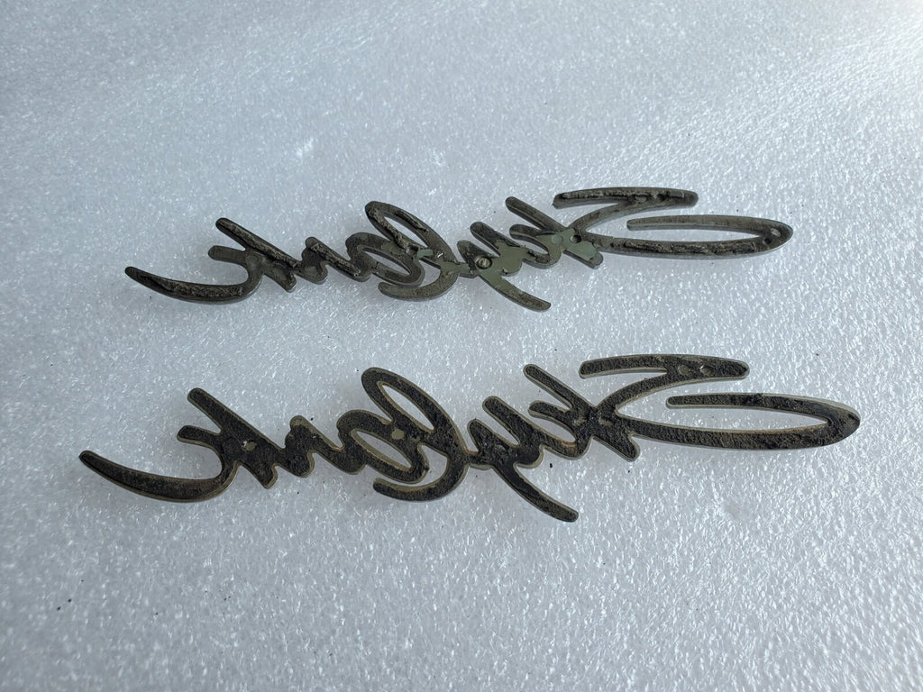 (2) 92-98 Buick Skylark Front Door Emblem Nameplate Badge OEM 22569937 Side VNTG