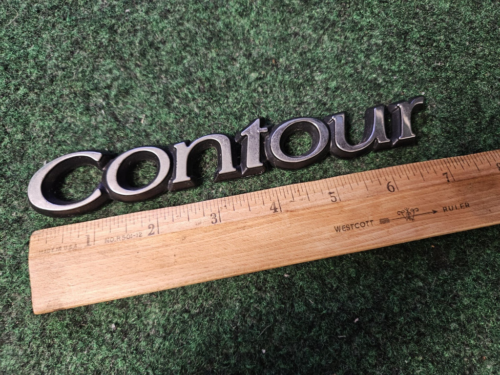 95 96 97 98 99 00 FORD CONTOUR REAR CHROME EMBLEM LOGO BADGE SYMBOL 4M9