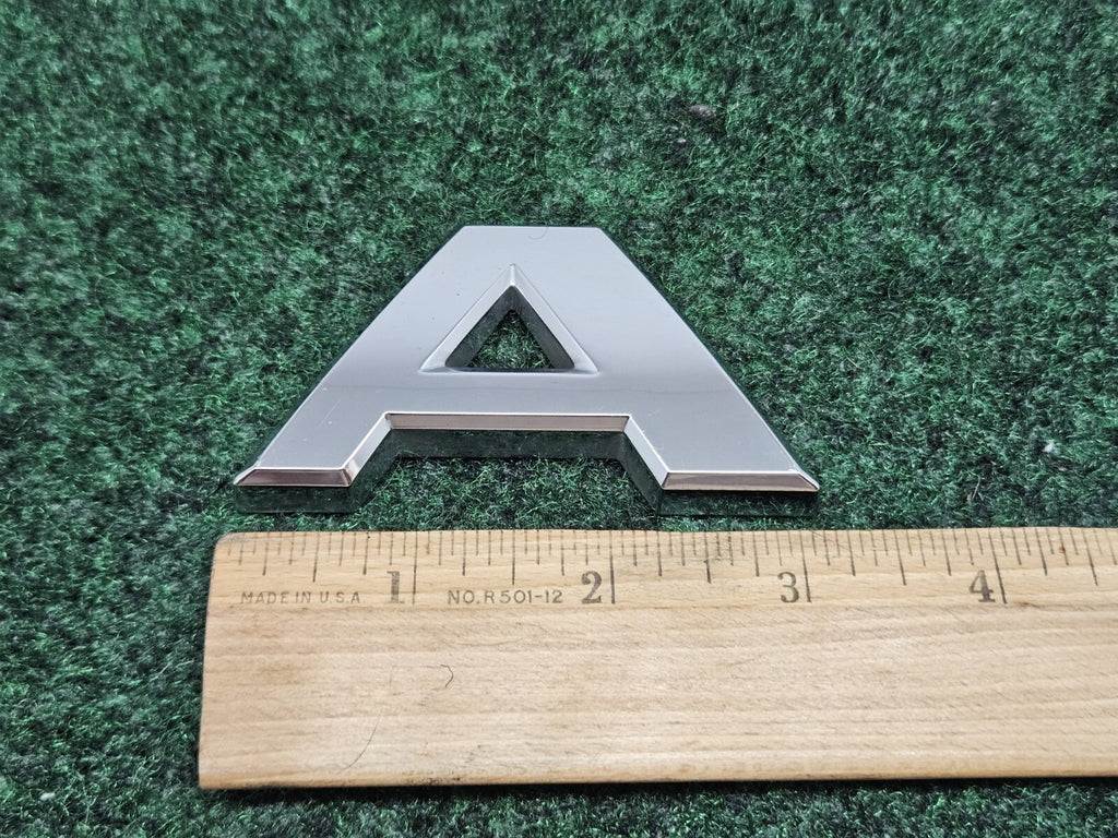 OEM "A" 3D Chrome Individual Letter Lettering Emblem Badge A Logo Nameplate 2S2