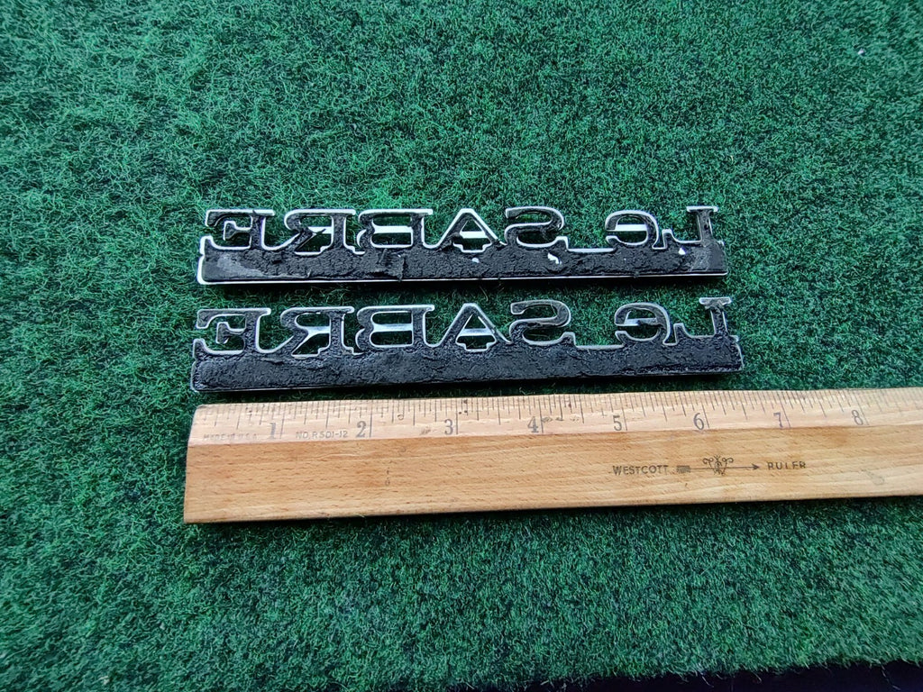 (2) 97-99 BUICK LESABRE LIMITED REAR LID SIDE EMBLEM LOGO BADGE SYMBOL OEM 5S3