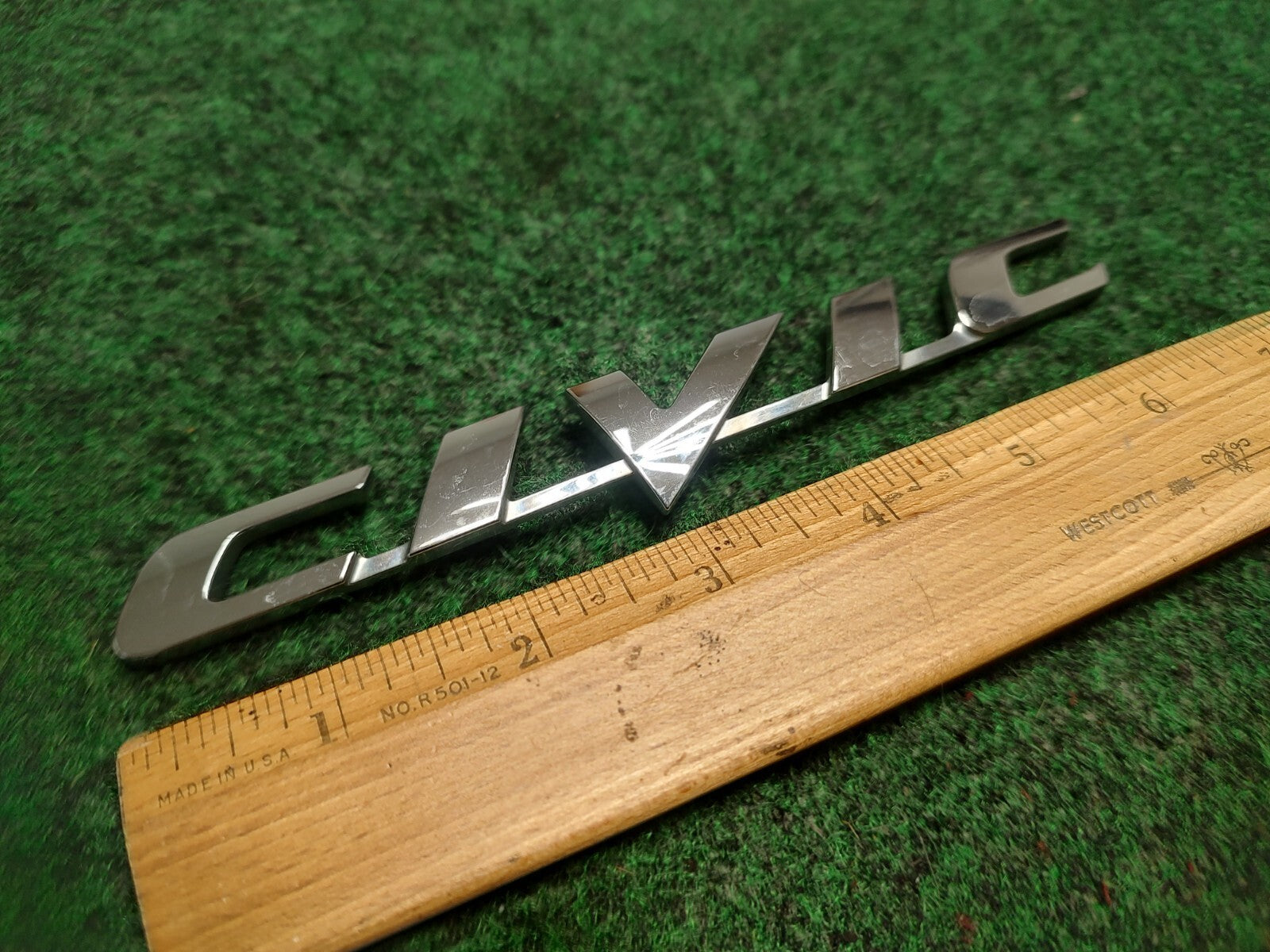 1996-2010 Honda Civic Emblem Logo Letter Badge Trunk Rear Chrome Name Plate 1S1