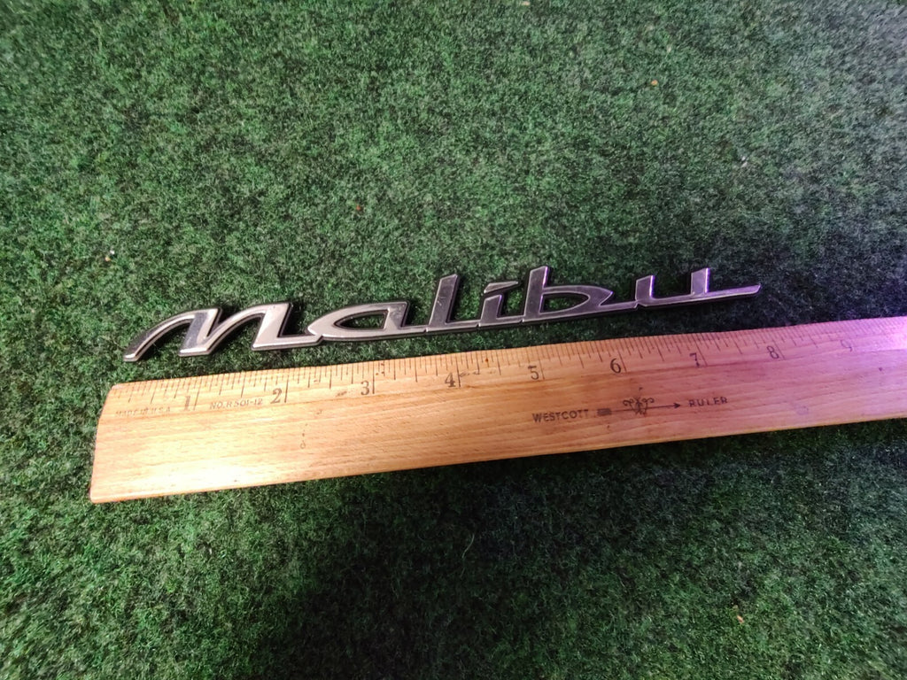 1997-2003 Chevy Malibu Chrome Rear Emblem Badge Logo Nameplate Name Plate 6S4