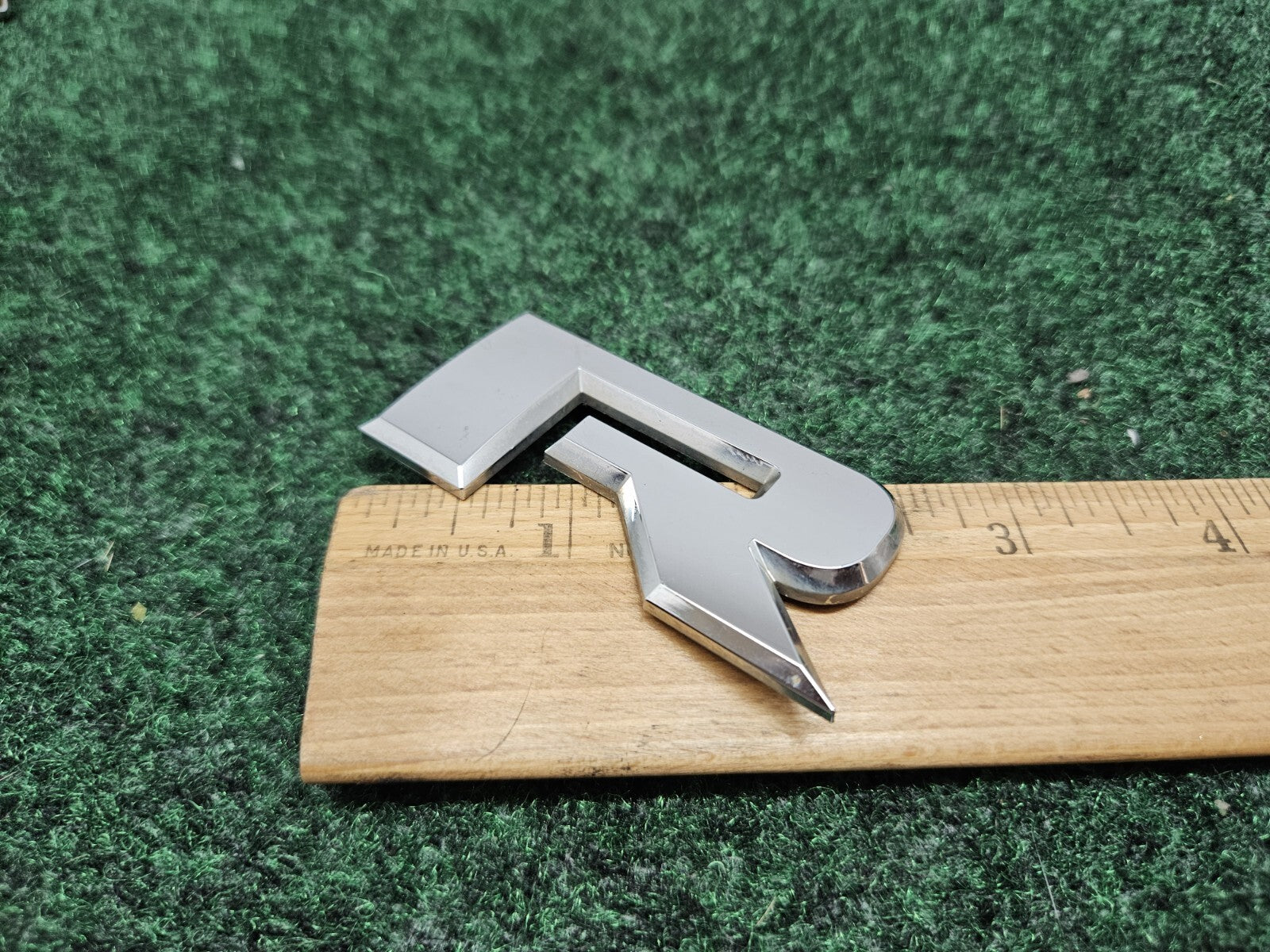 OEM "R" 3D Chrome Individual Letter Lettering Emblem Badge Logo Name 3D 2S2