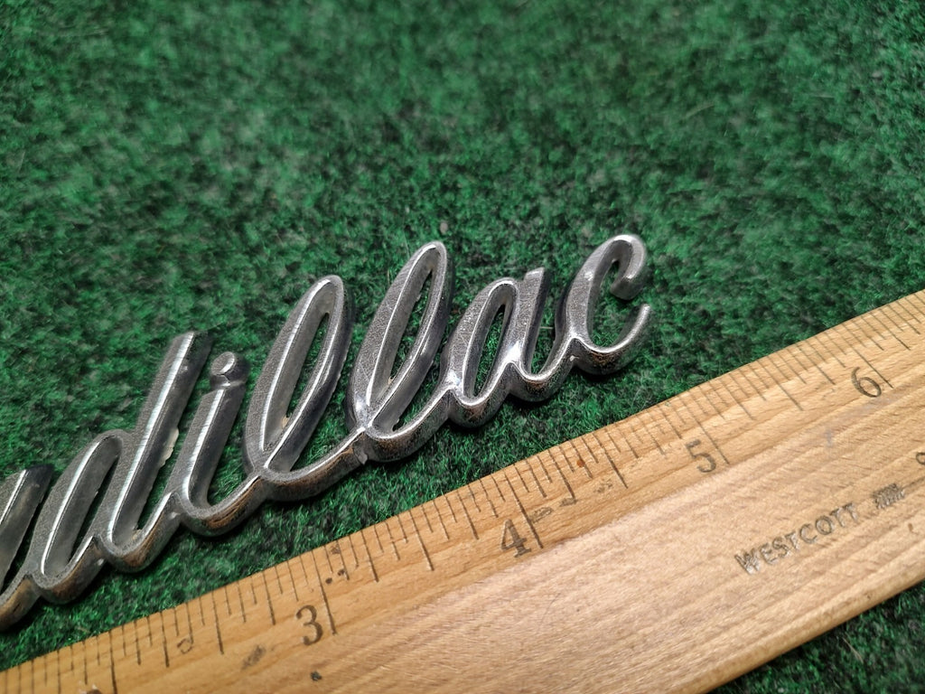 Cadillac Chrome Plastic 5 1/4" 5.25" Emblem Badge Logo Nameplate Name Plate 1S1