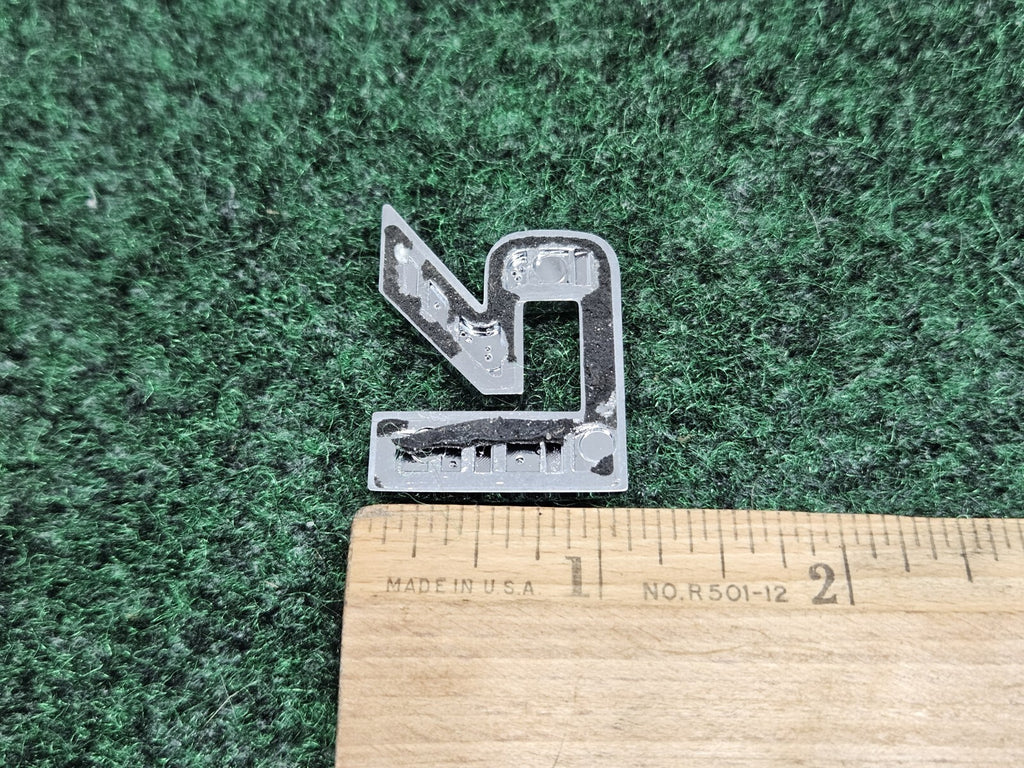 OEM "R" Chrome Hood Hatch Individual Letter Emblem Badge Logo Nameplate 7S9