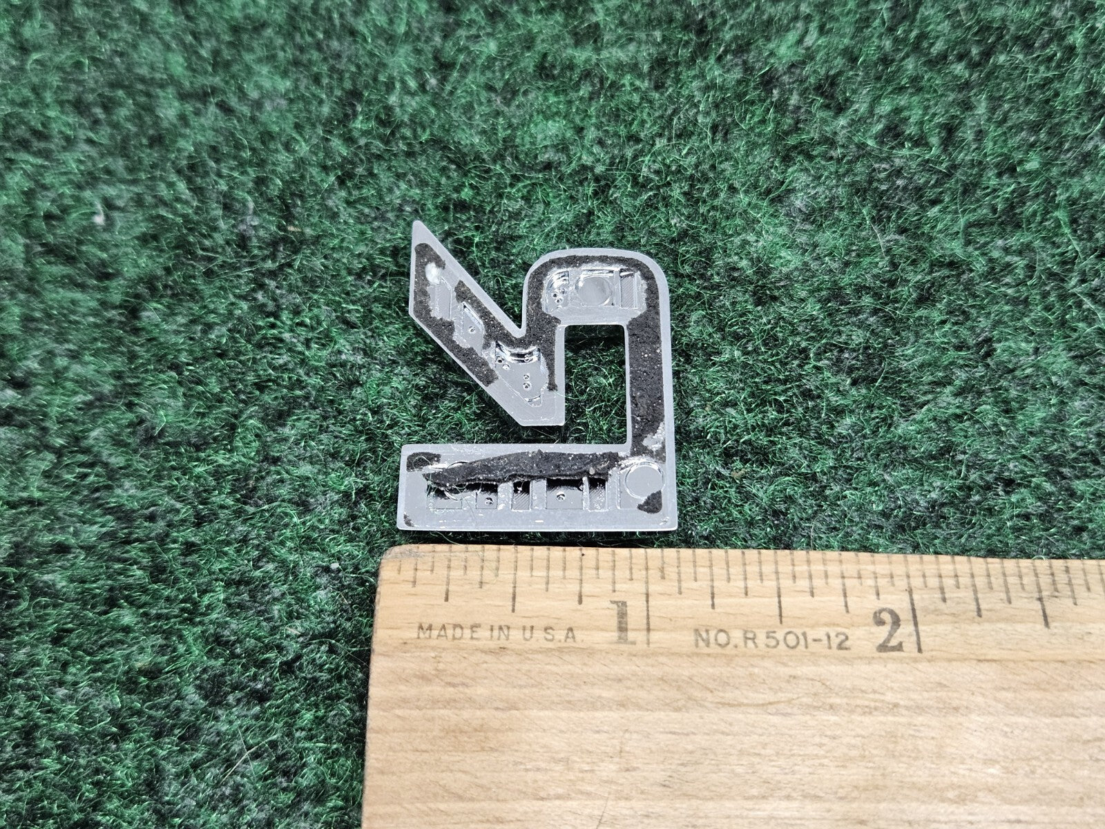 OEM "R" Chrome Hood Hatch Individual Letter Emblem Badge Logo Nameplate 7S9