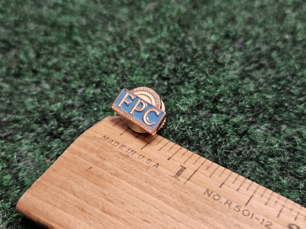 Fundamental Payroll Certification (FPC) Lapel/Tie Pin 1/2"x3/8"