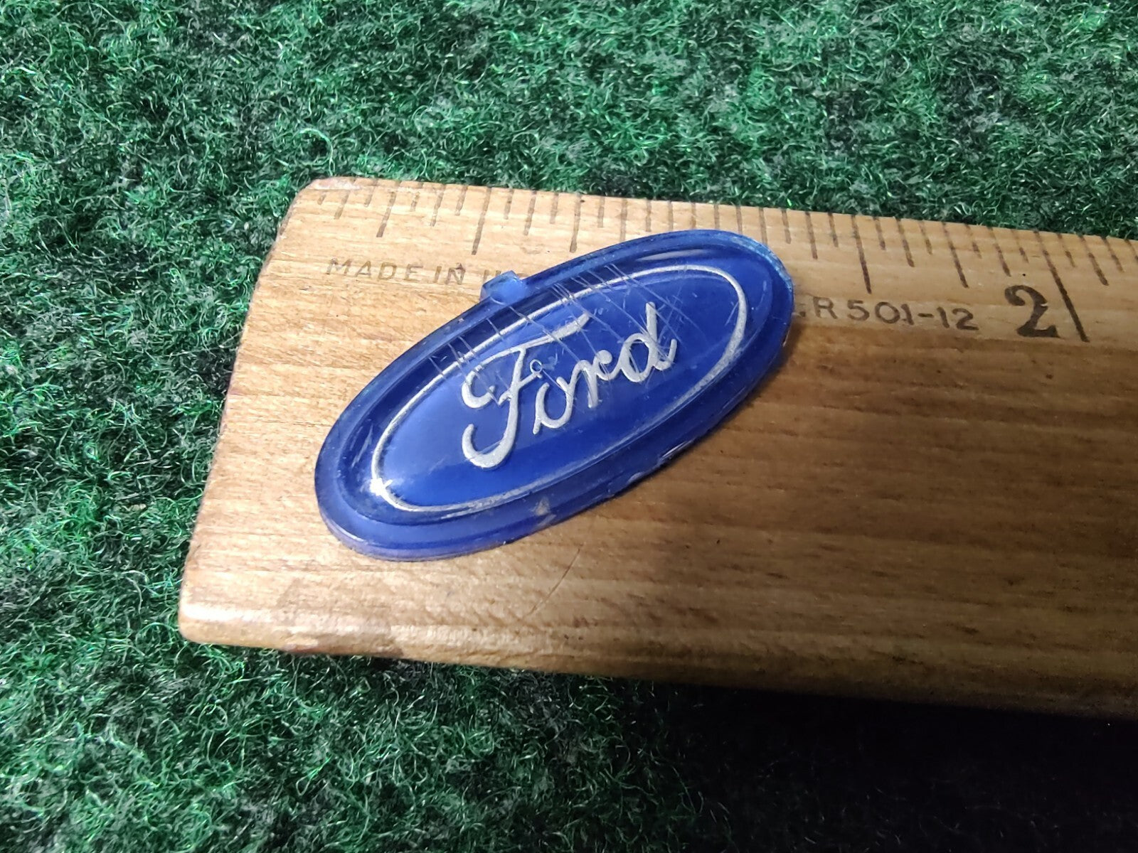 Ford OEM Blue & Chrome 1.25" Emblem Badge Name Plate Nameplate Logo 6L4