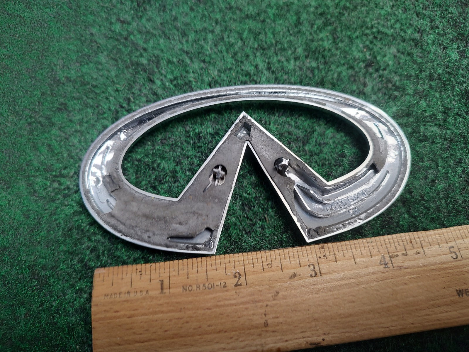 2008-2010 Infiniti M35 M45 Rear Trunk Emblem Chrome 84890 EJ70B OEM 2S9