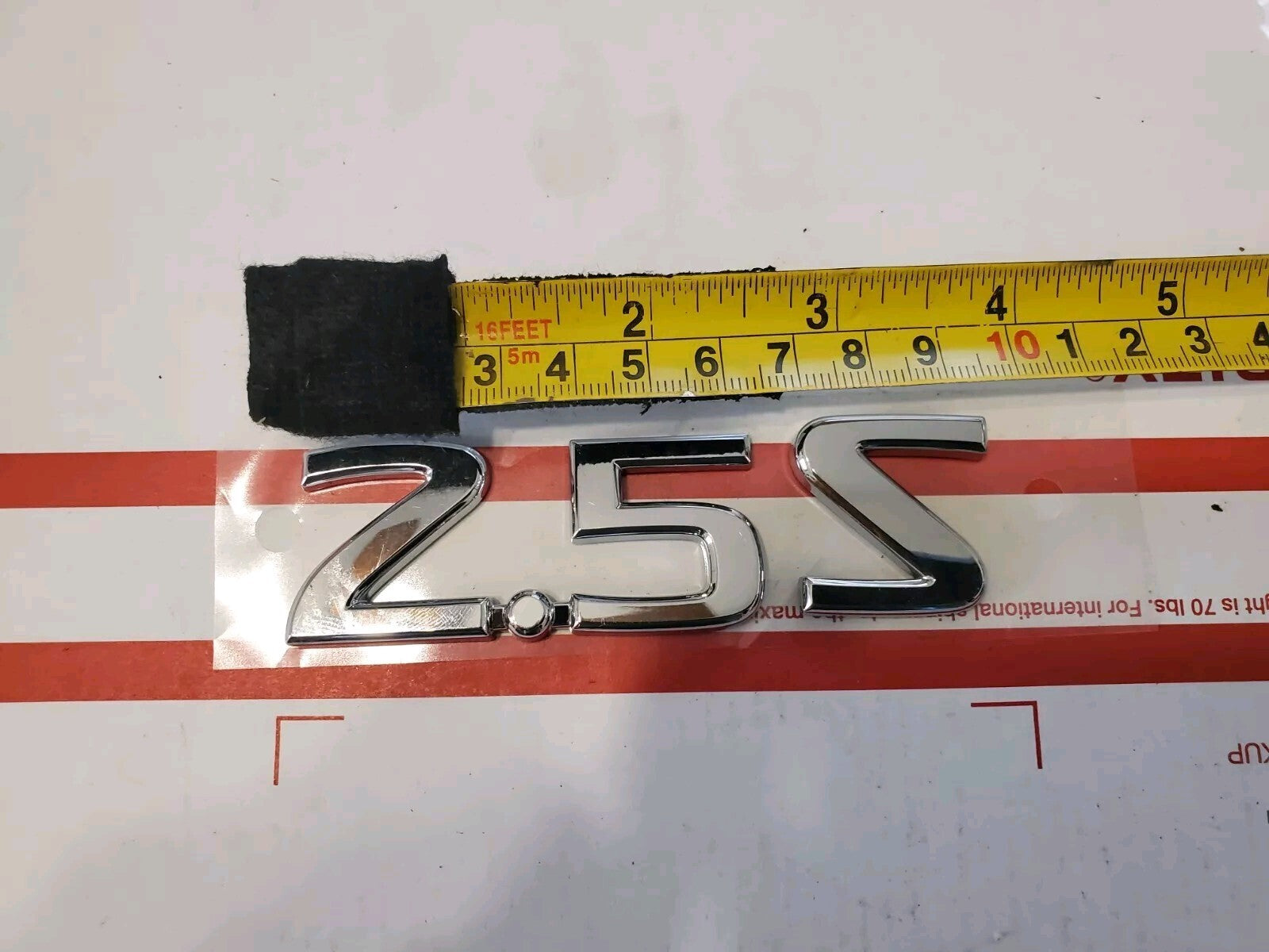 NISSAN 2.5 S REAR CHROME EMBLEM LOGO SYMBOL BADGE OEM 3L9