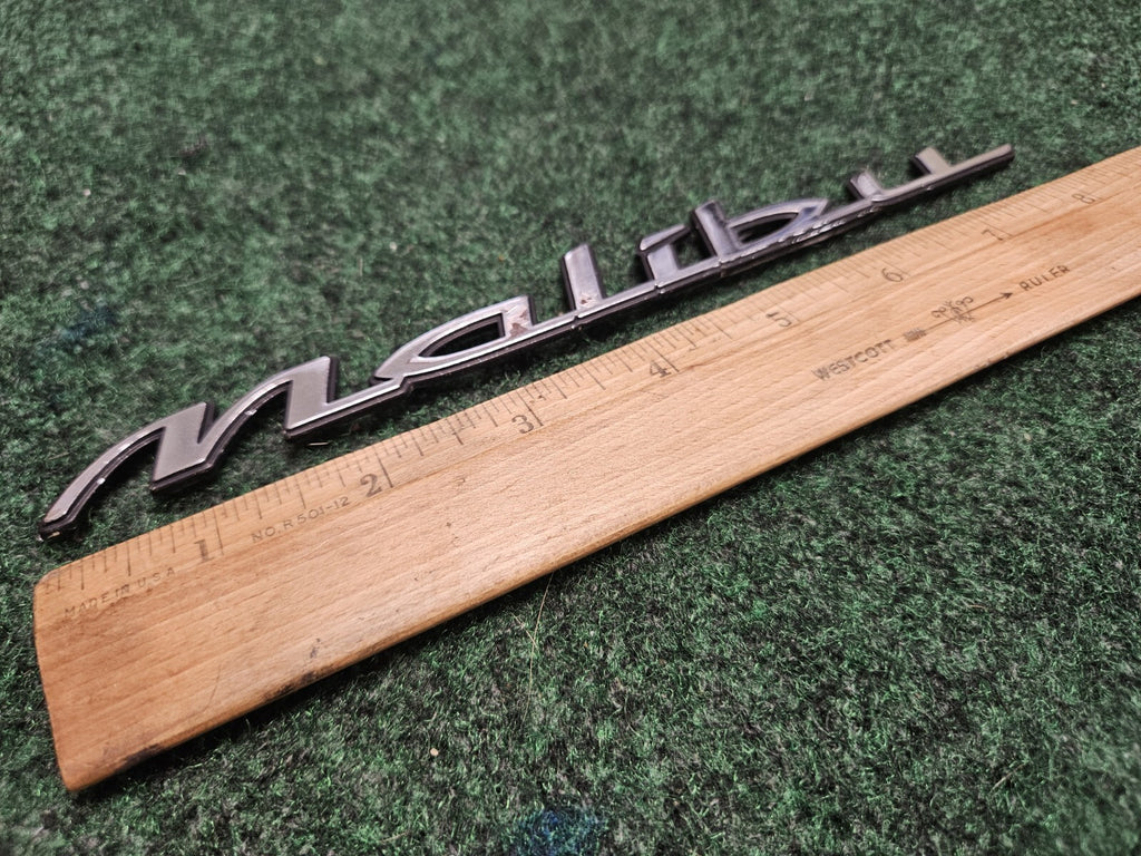 1997-2003 Chevy Malibu Chrome Rear Emblem Badge Logo Nameplate Name Plate 6M9