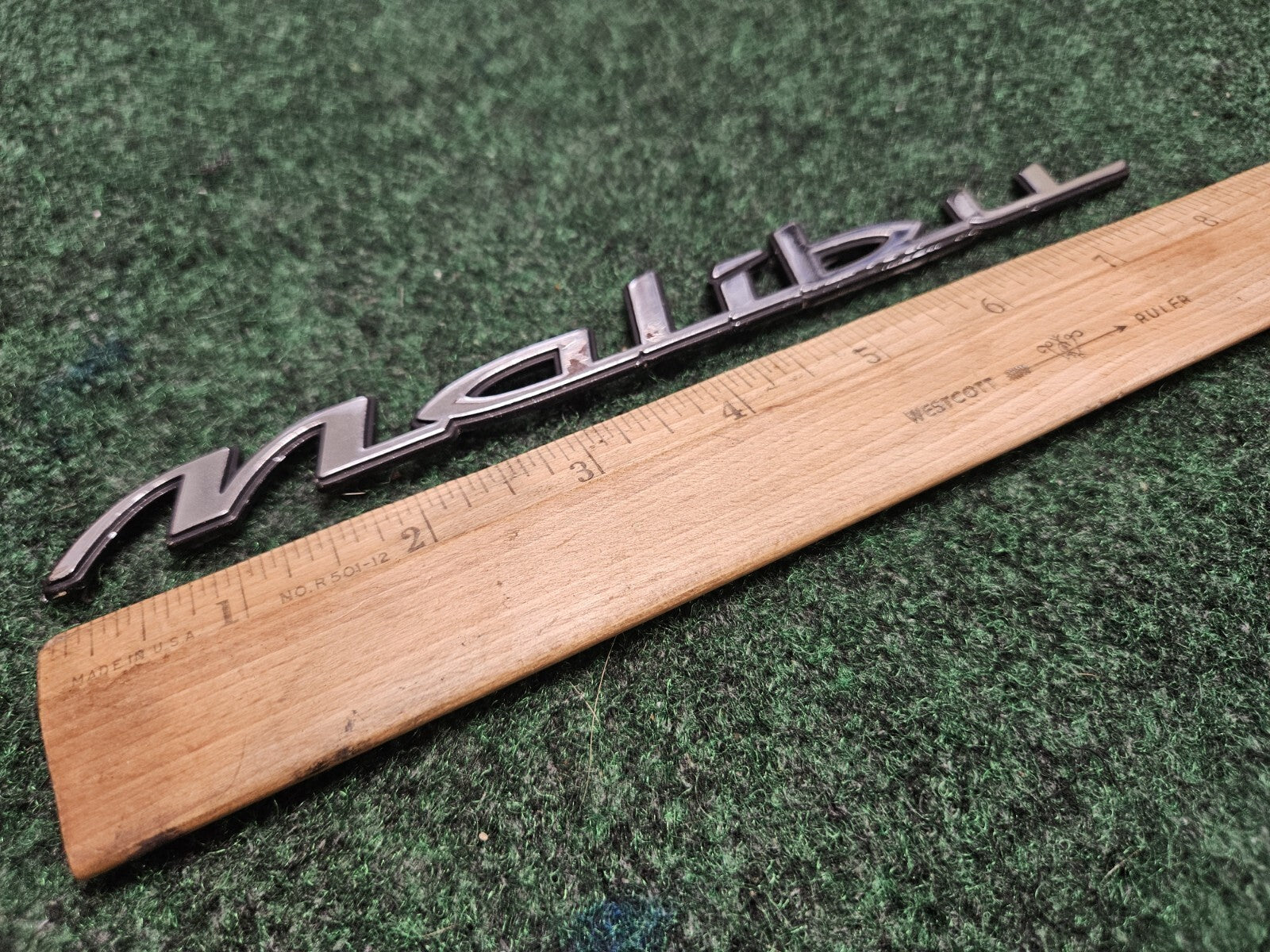 1997-2003 Chevy Malibu Chrome Rear Emblem Badge Logo Nameplate Name Plate 6M9
