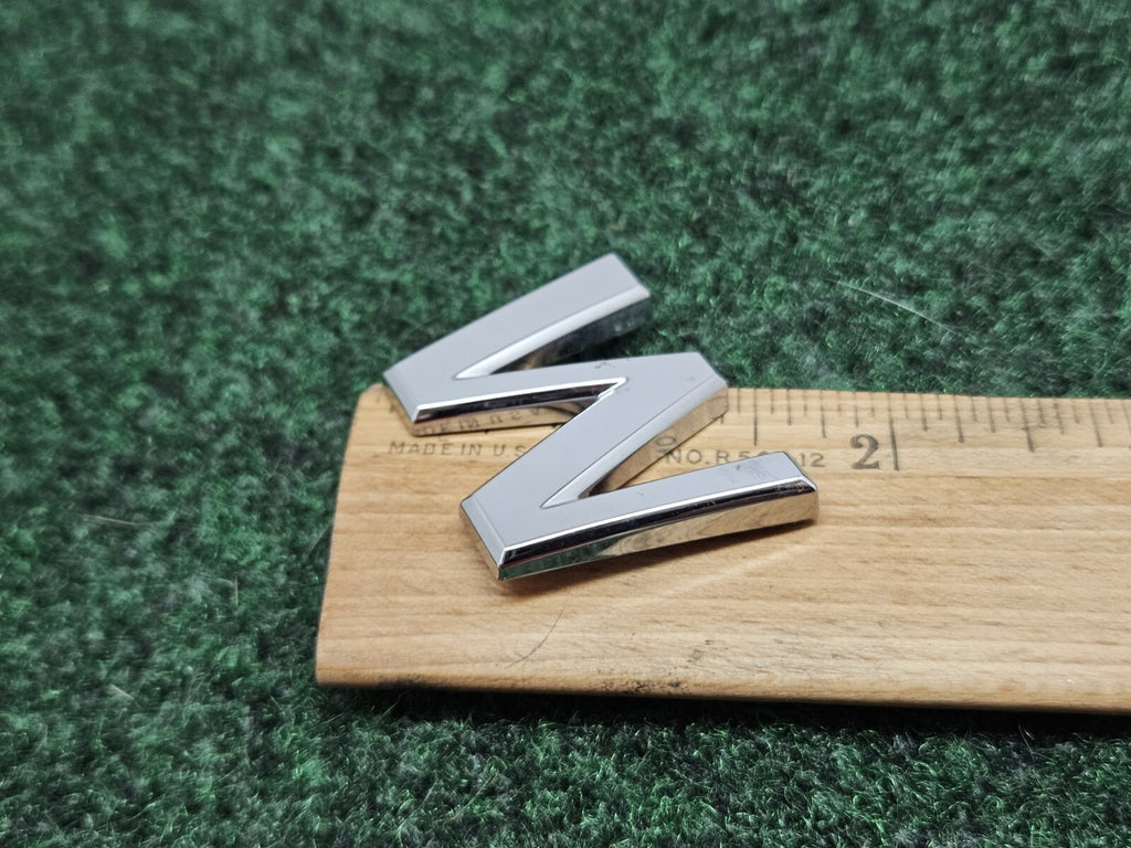 OEM "W" Silver Individual Letter Lettering Emblem Badge Logo Nameplate 3D 7S7