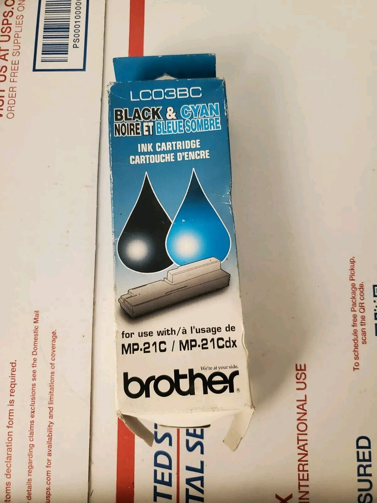 Genuine Brother LC03BC LC-03BC  Ink Jet Cartridge Black & Cyan 5L4