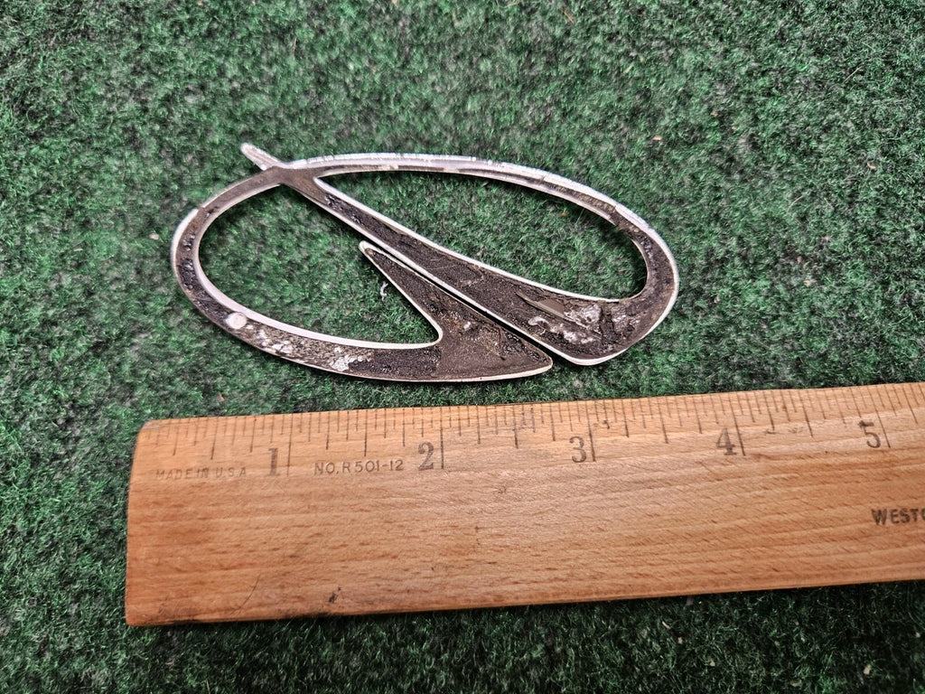 Vintage OLDSMOBILE Chrome EMBLEM SYMBOL BADGE OEM Nameplate Logo 3.5" 5M2
