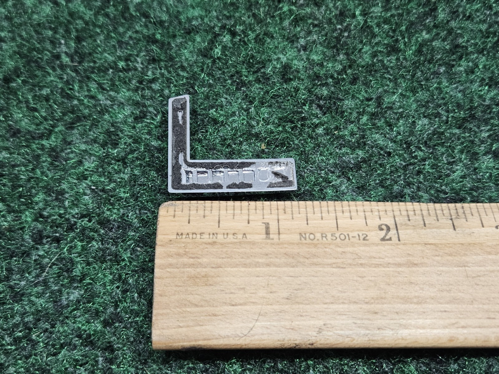 OEM "L" Chrome Individual Letter Lettering Emblem Badge Logo Nameplate 3D 7S9