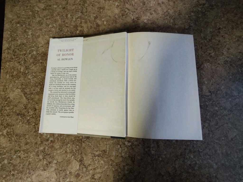 TWILIGHT OF HONOR BY AL DEWLEN Hardcover 1961 B12