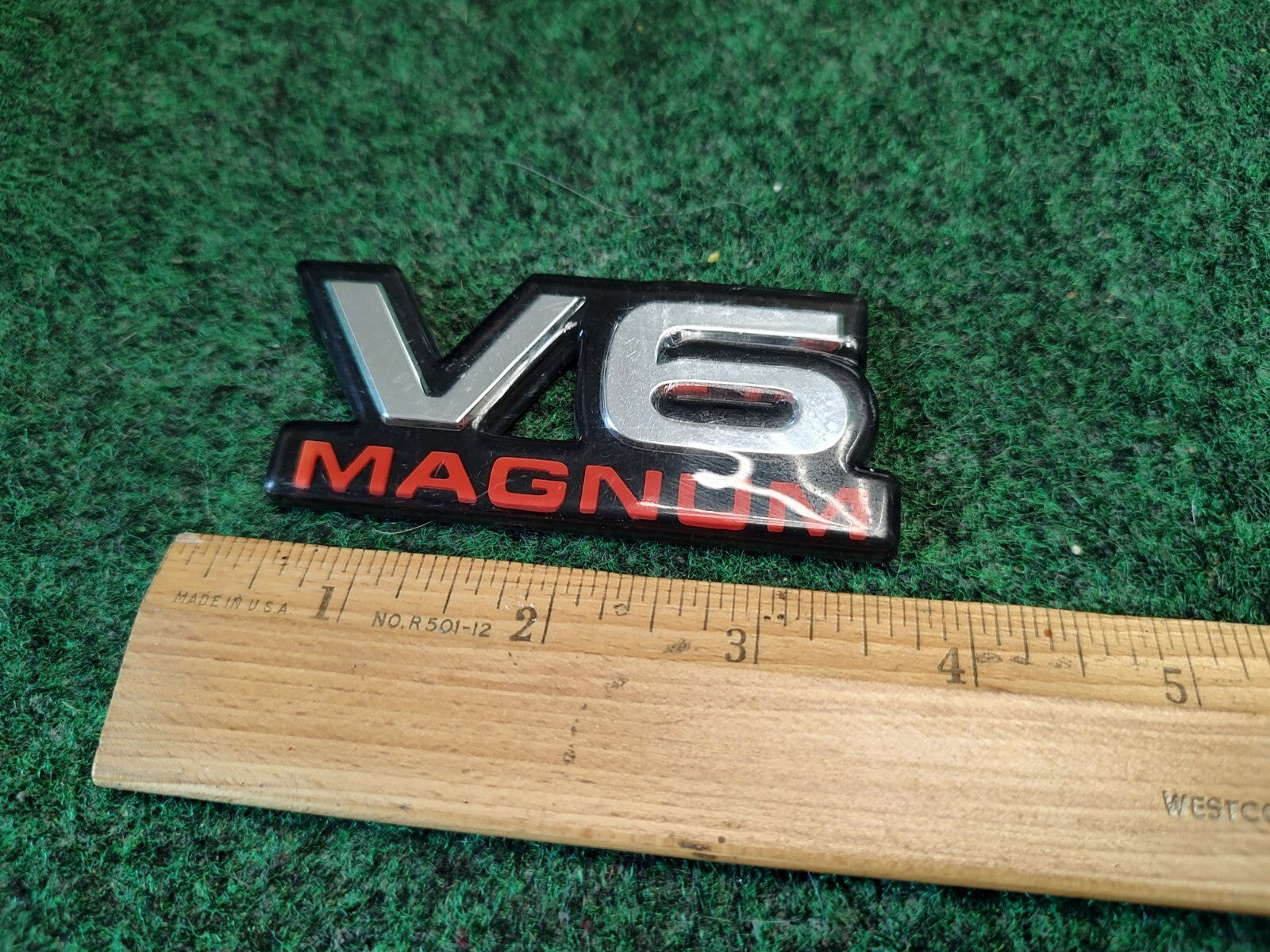 Dodge V6 Magnum Badge Emblem Name Plate Logo OEM 4S1