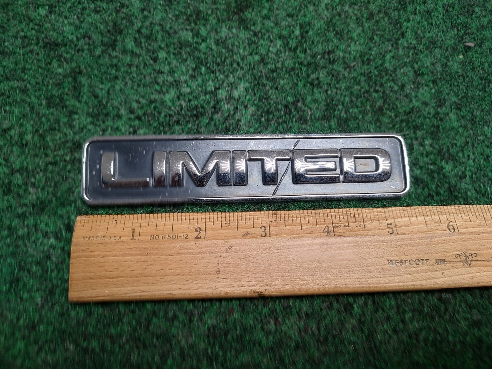 Ford OEM Limited Chrome Black 5.25" Emblem Badge Logo Nameplate Name Plate 1S1