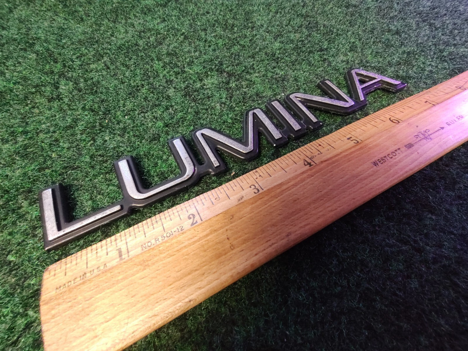 CHEVROLET LUMINA REAR EMBLEM BADGE SYMBOL 7" OEM 6S4