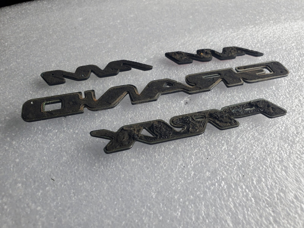 (4) Pontiac OEM Grand Am Prix Emblem Badge Logo Nameplate Name Plate VNTG