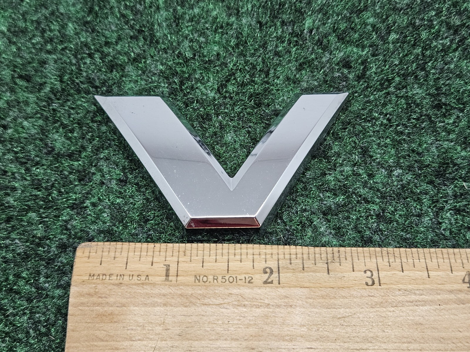 Nissan Titan V8 "V" ONLY Side Emblem Letters Badge OEM 80894-7S205 7S6