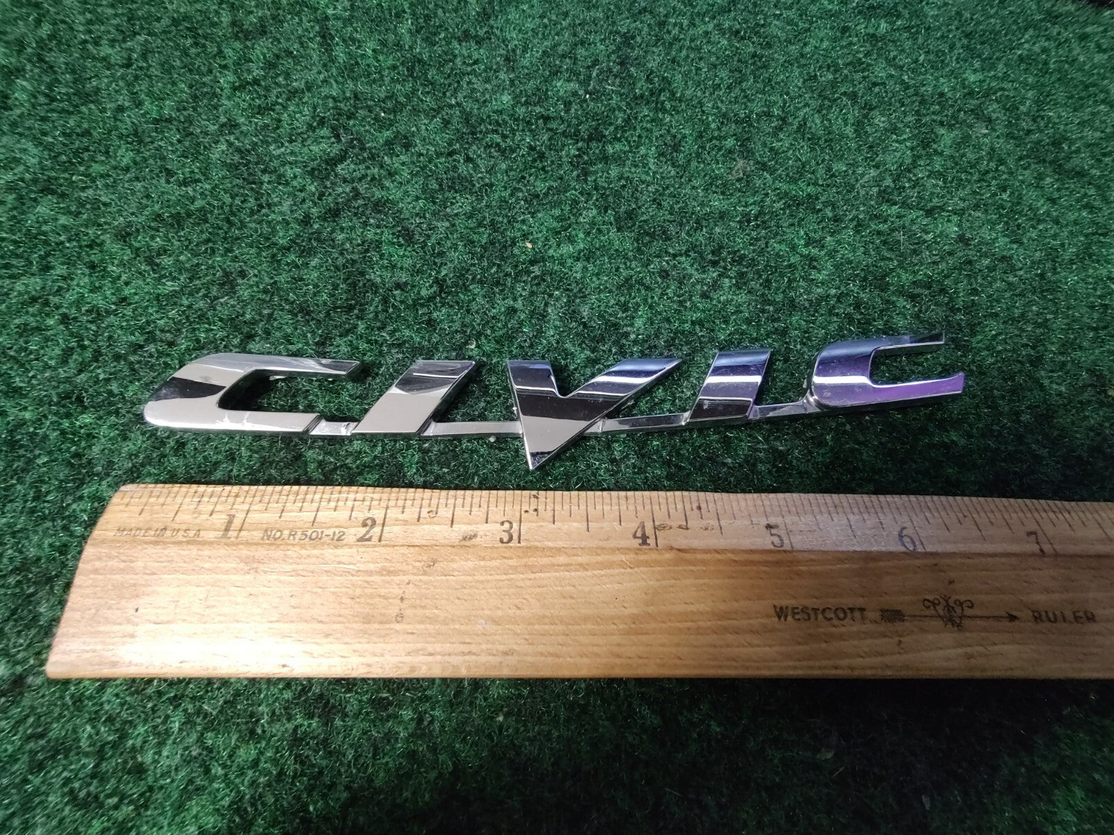 2006 - 2011 Civic Trunk Lid Logo Badge Nameplate Chrome Emblem Sport 6S1
