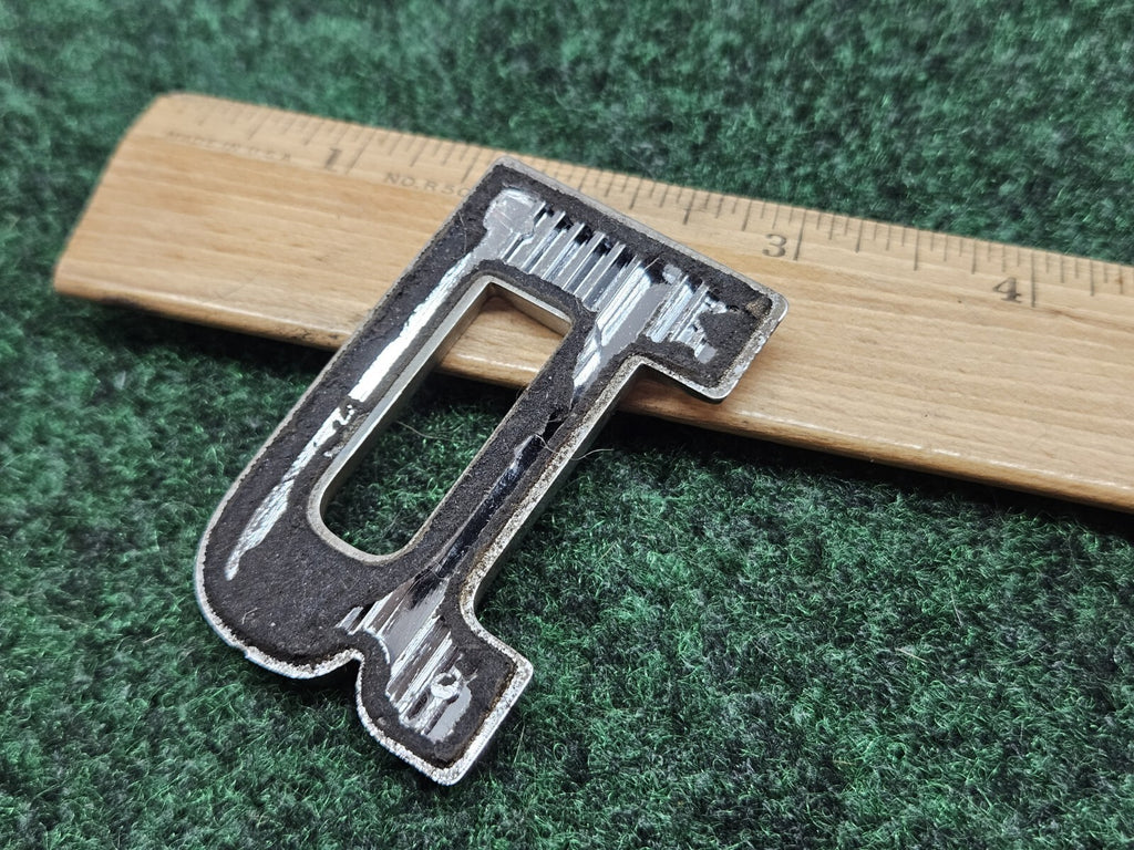 OEM "R" Chrome Individual Letter Lettering Emblem Badge Logo 2.25" Nameplate 7S6