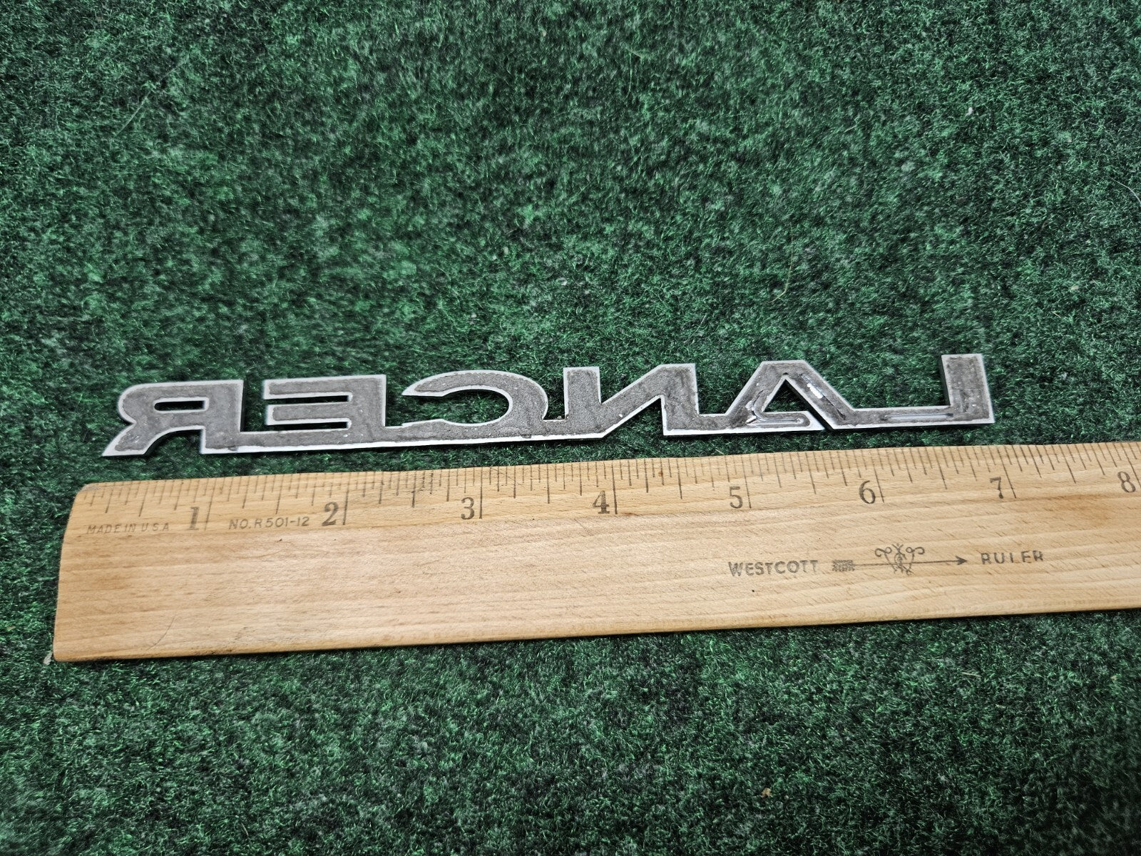 Genuine Mitsubishi 7415A112 Trunk Lancer Name Plate Emblem Logo Oem Chrome GL1