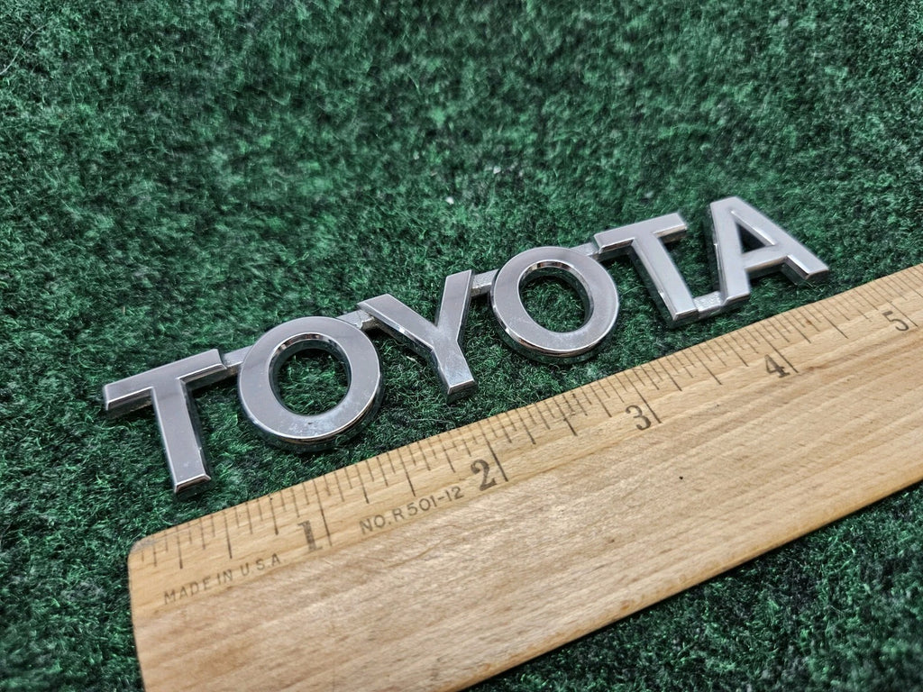 Toyota Rear Trunk Lid Emblem Name Plate Nameplate 5" Chrome OEM GL2