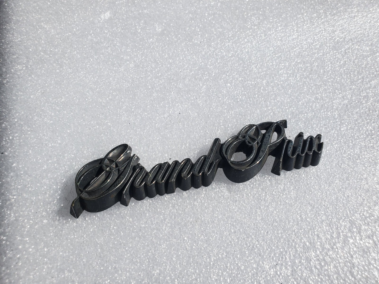 Pontiac OEM Grand Prix Script Emblem Badge Logo Nameplate Name Plate VNTG