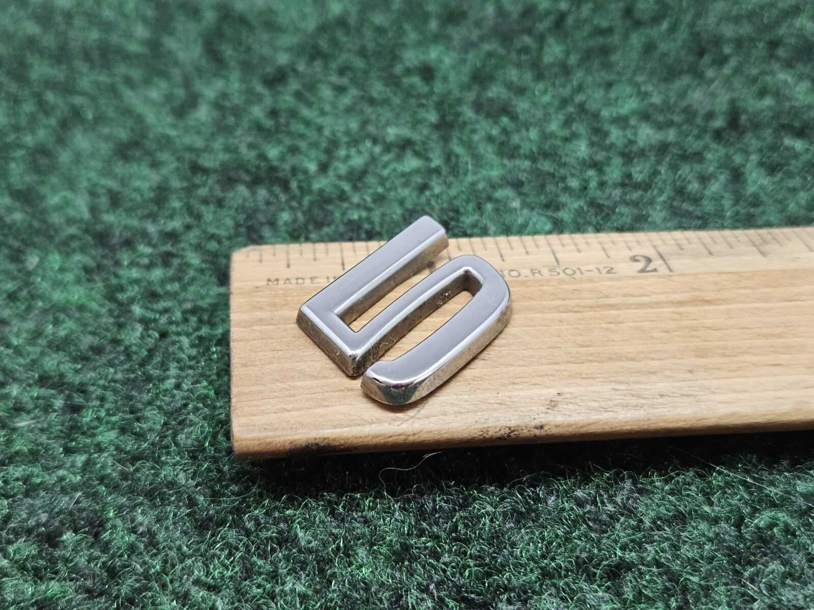OEM "5" Silver Individual Number Lettering Emblem Badge Logo Nameplate 7S6