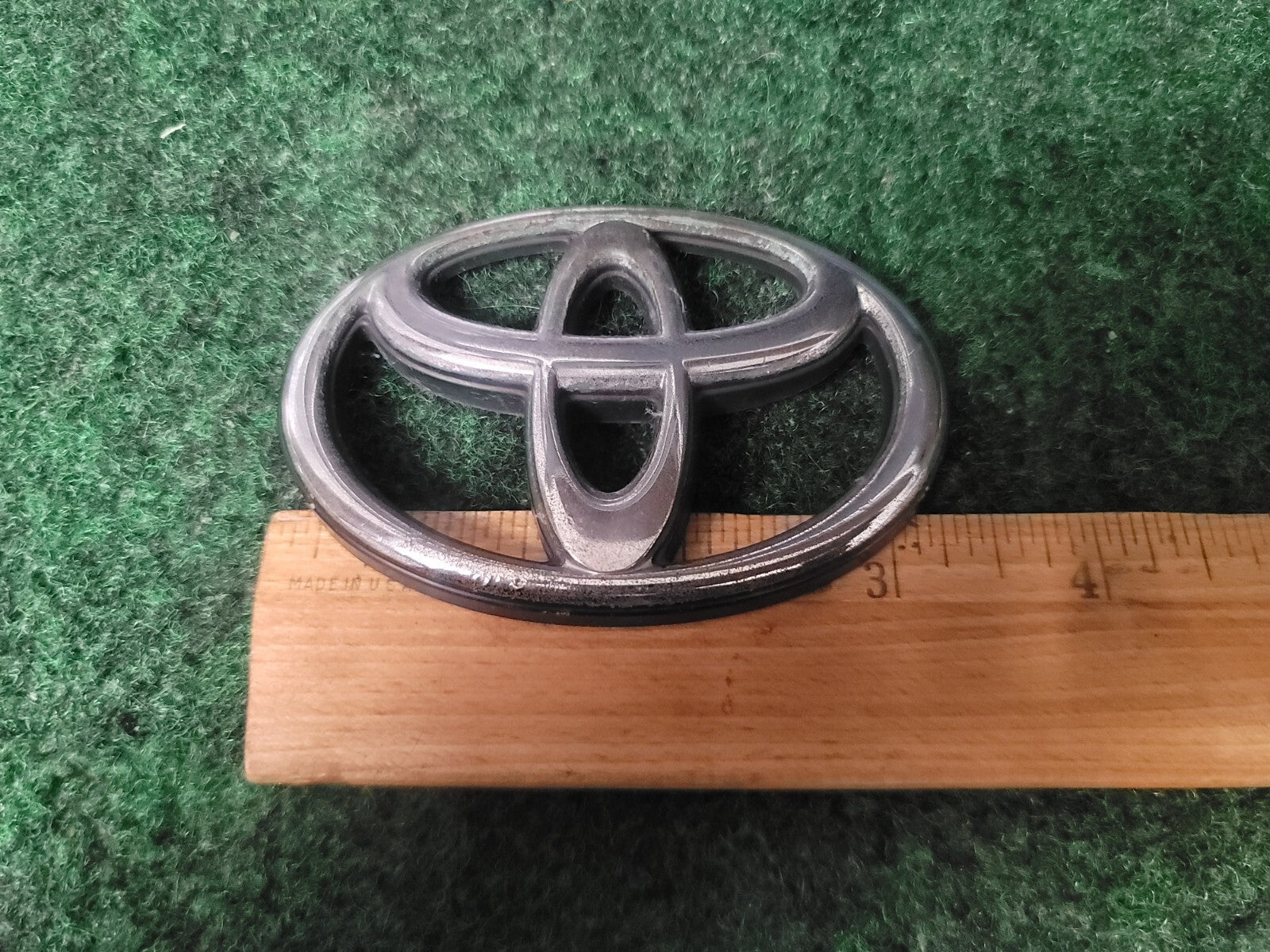 Toyota Chrome Emblem Logo Symbol Unknown Model ~3.25" 3S9