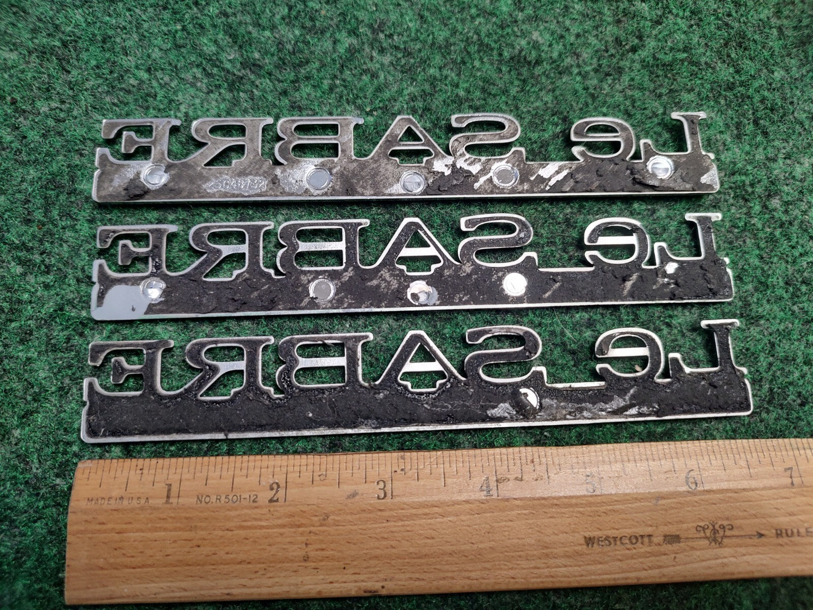 (3) BUICK LESABRE LIMITED Custom REAR LID SIDE EMBLEM LOGO BADGE SYMBOL OEM 4S9