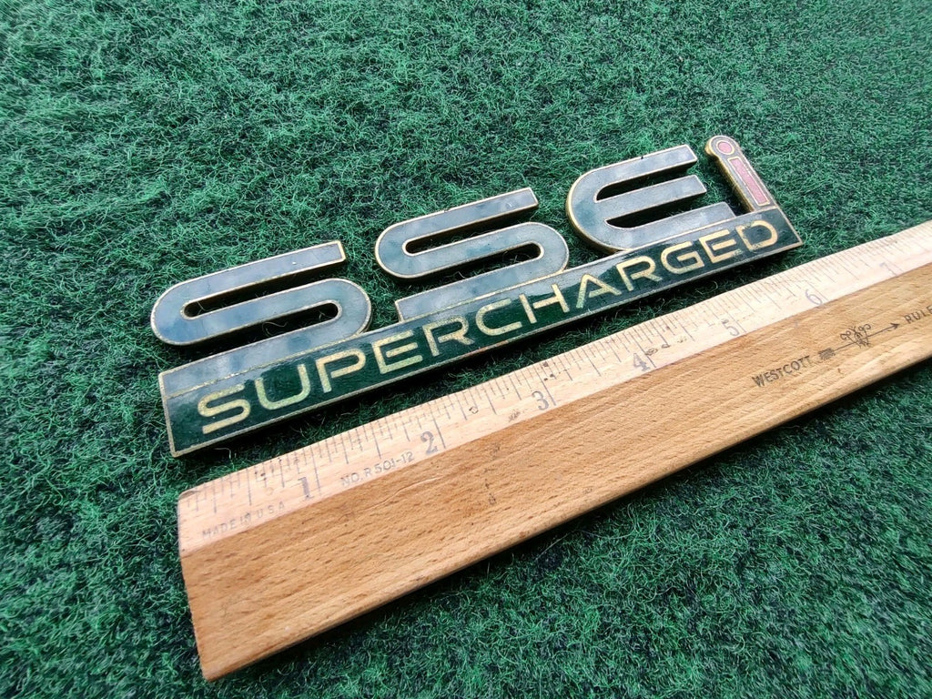 Pontiac SSEi Supercharged Green Metal Emblem Badge Logo Nameplate Name Plate 5S2