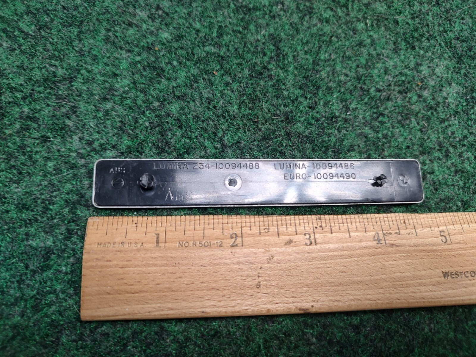 Chevy OEM Lumina Gray 4 5/8" Emblem Badge Logo Nameplate Name Plate 10094486 1L4