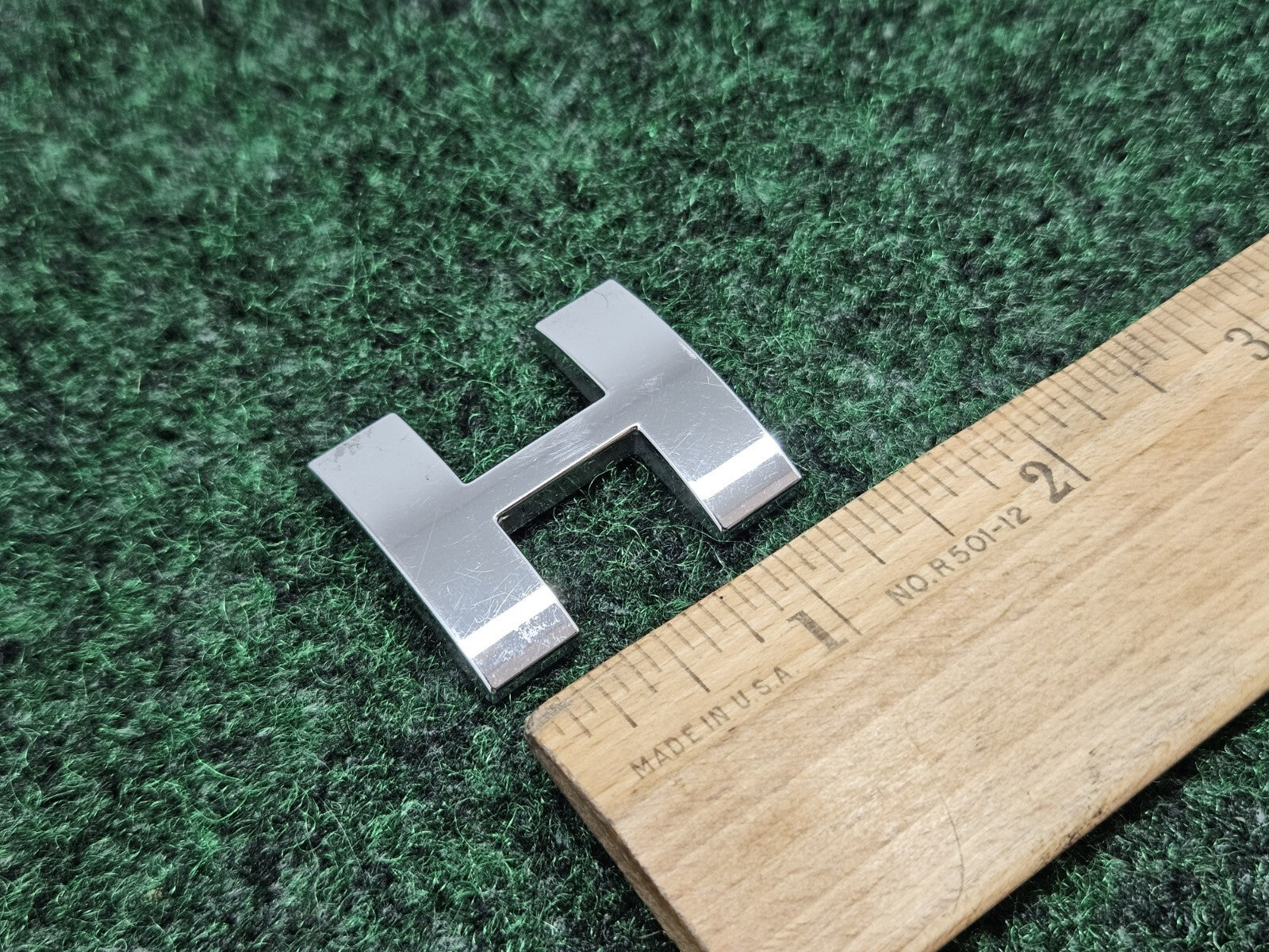 OEM "H" 3D Chrome Individual Letter Lettering Emblem Badge Logo Nameplate H 7S9