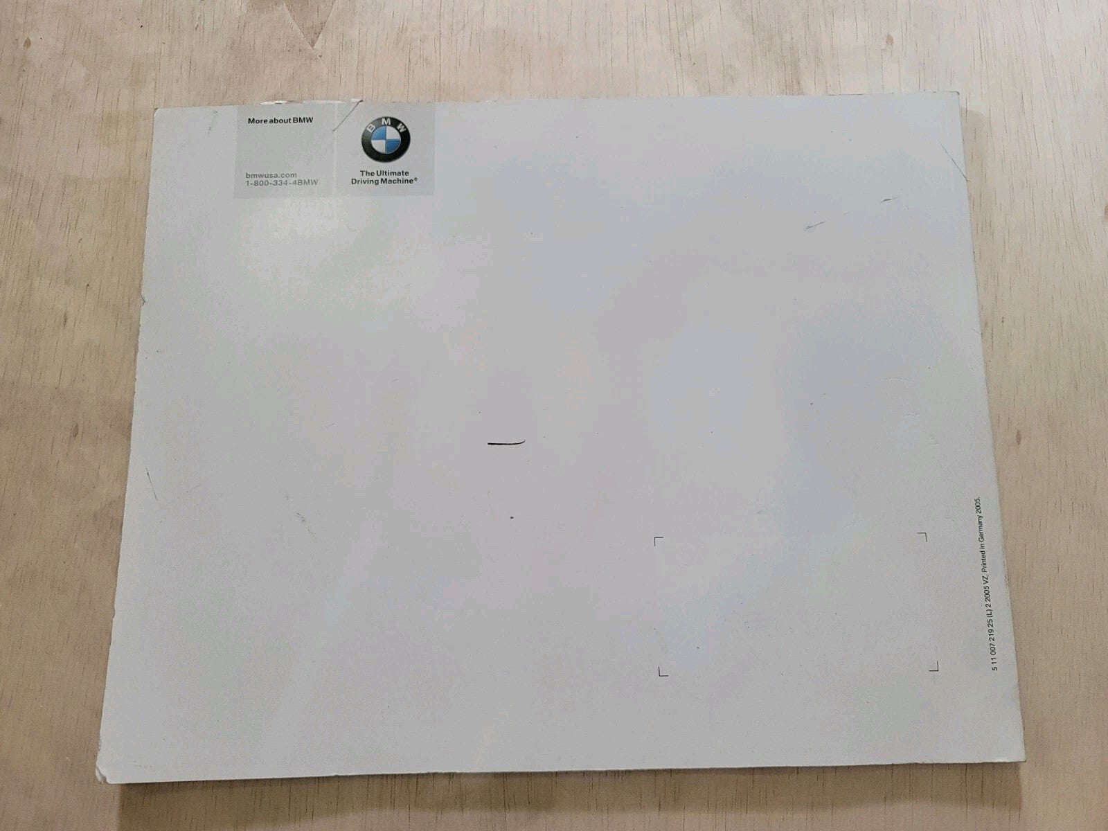 2006 BMW Sales Brochure Product Catalog 7 Series 5 Series 3 Series Z4 X5 X3 B12