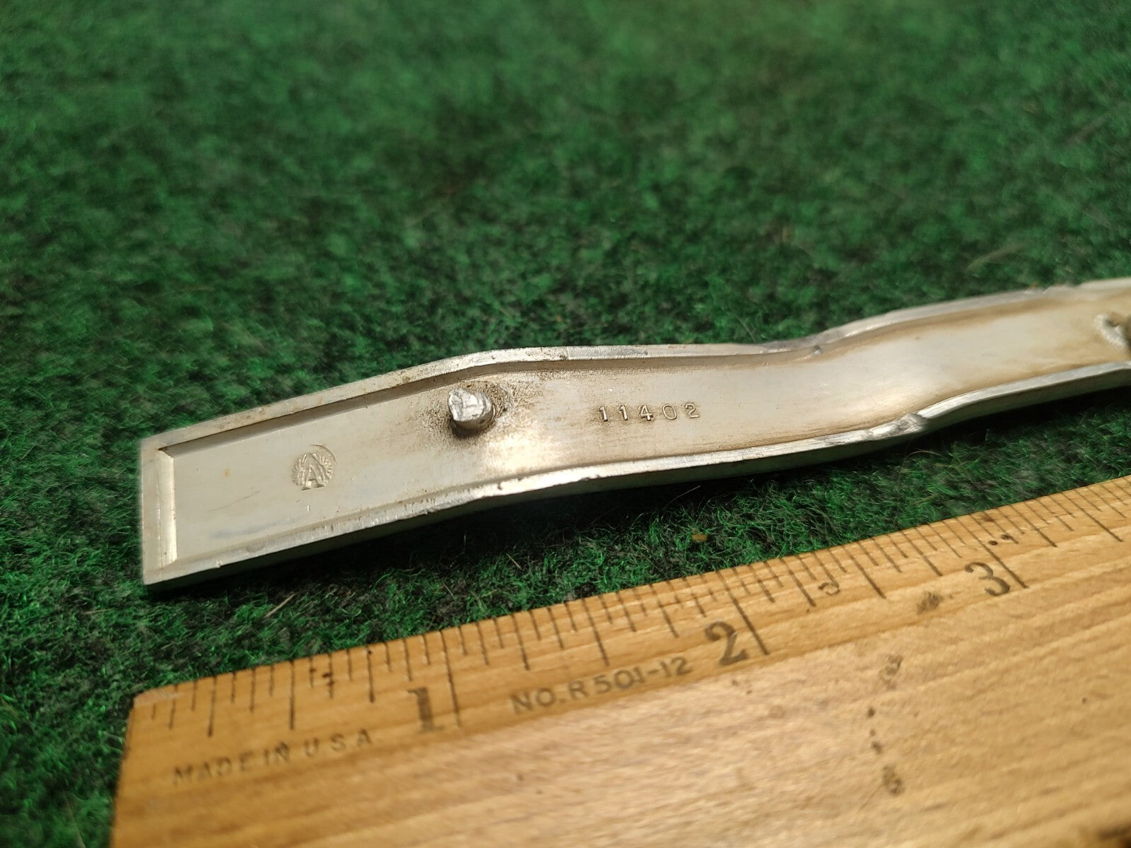 VINTAGE 1967-1970 CADILLAC ELDORADO DECKLID EMBLEM 1487798 TRUNK BADGE Bent 3S6