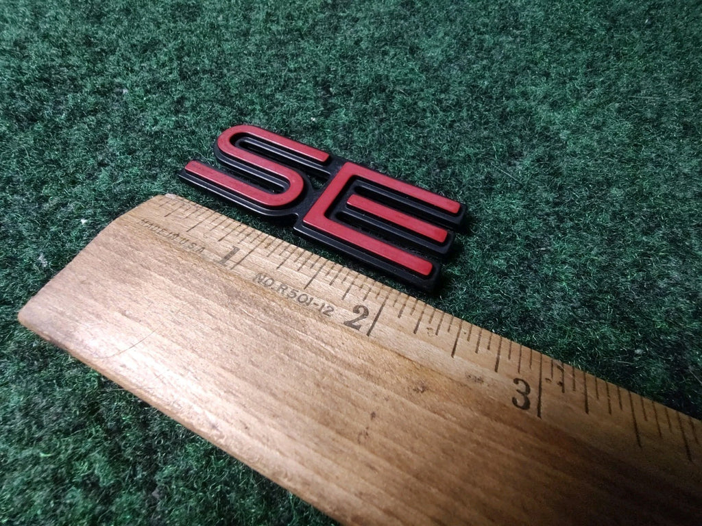 Pontiac OEM SE Red Black 2.25" Emblem Badge Logo Nameplate Name Plate 1S6
