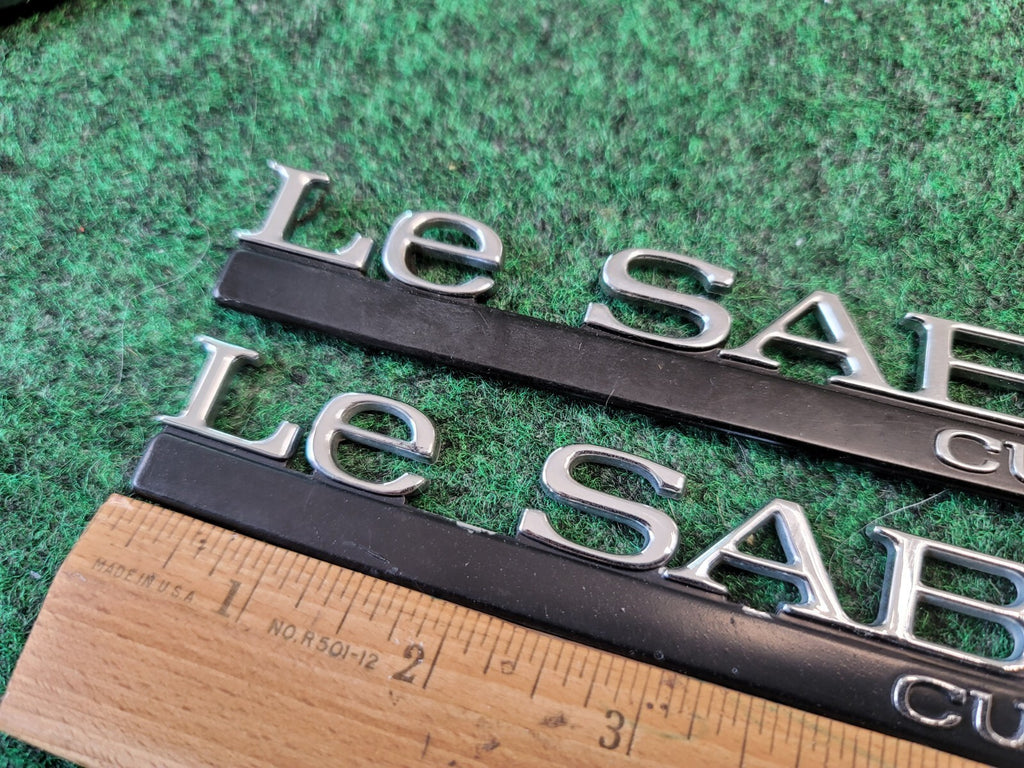 (2) 97-99 BUICK LESABRE LIMITED REAR LID SIDE EMBLEM LOGO BADGE SYMBOL OEM 1M4