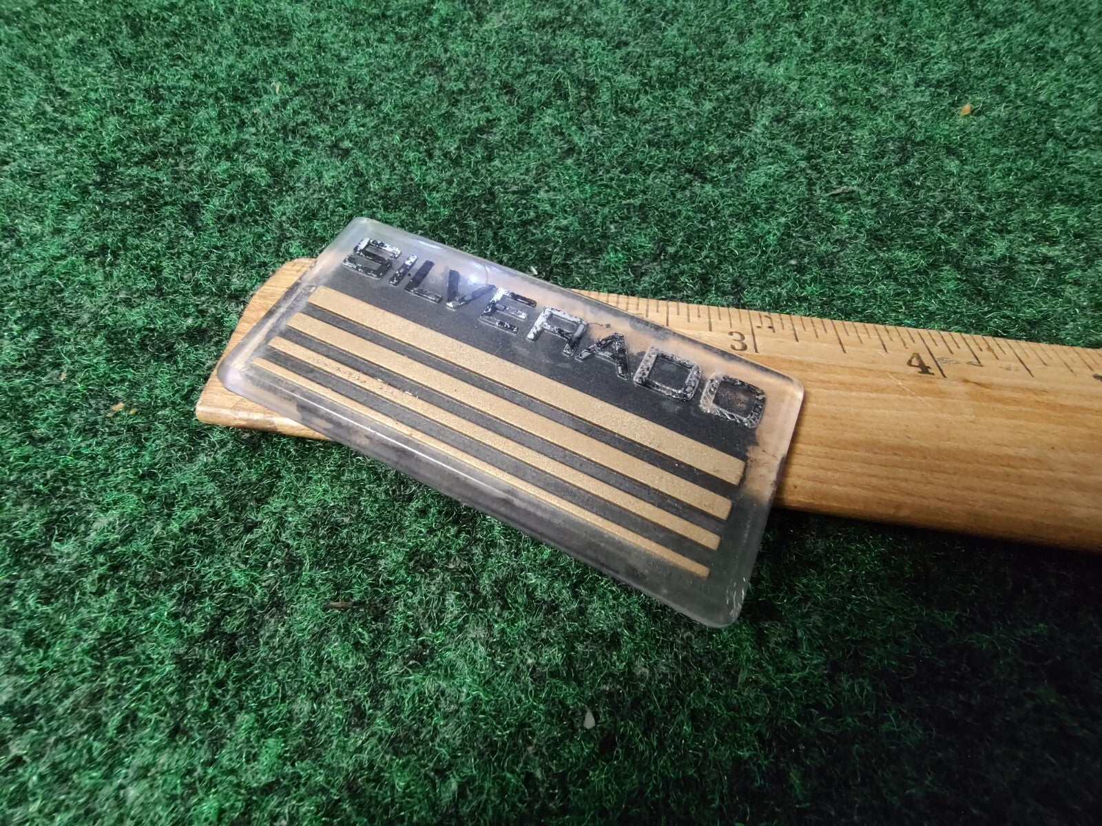1990s SILVERADO Plastic Roof Panel Emblem OEM NAME PLATE 4S4