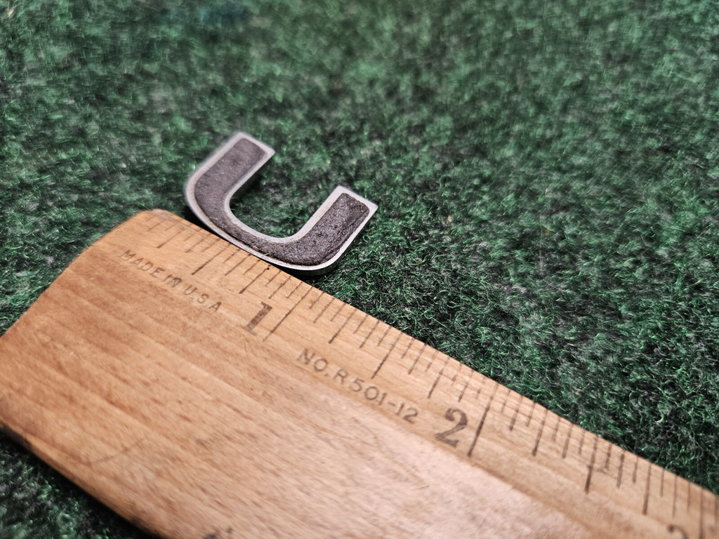 OEM "U" Chrome Individual Letter Lettering Emblem Badge Logo Nameplate 5M9
