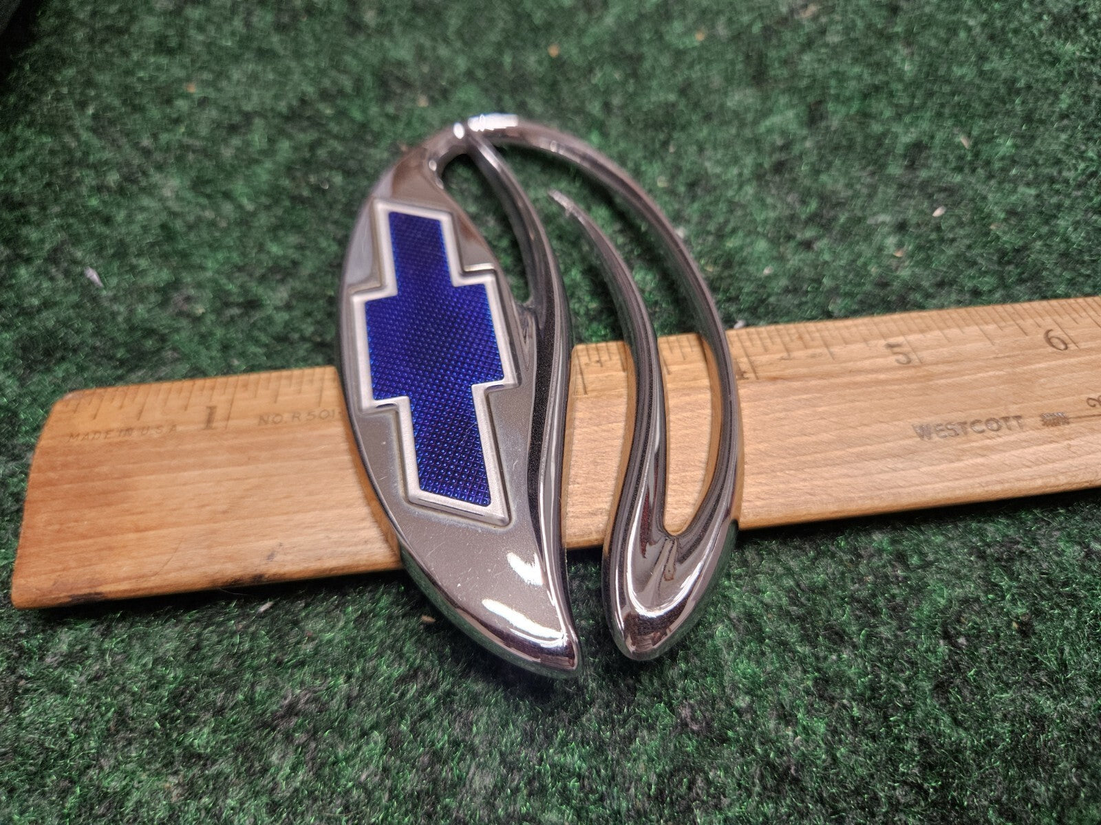 Chevrolet Malibu Chrome Blue Trunk Lid Emblem Badge OEM Logo Nameplate 5M3