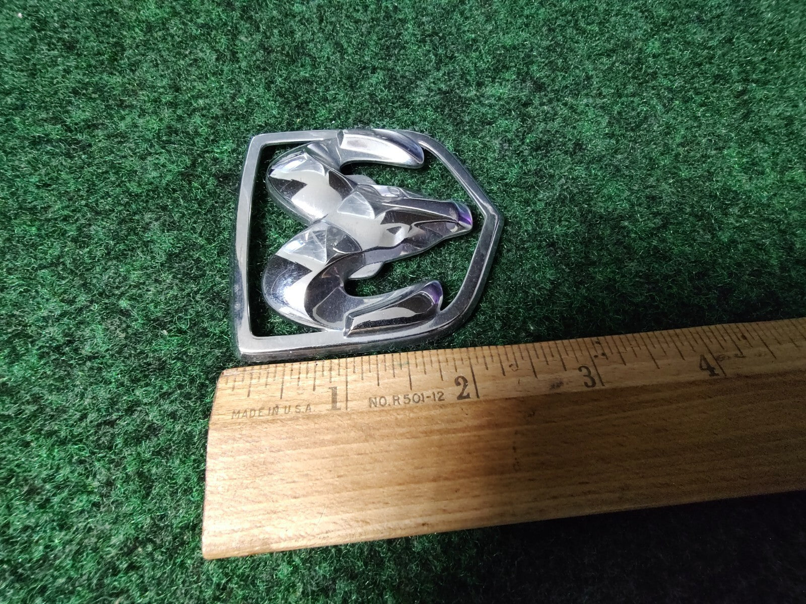 Dodge Front Grille Emblem Logo Badg OEM Name Plate Name See Measurements 1S3