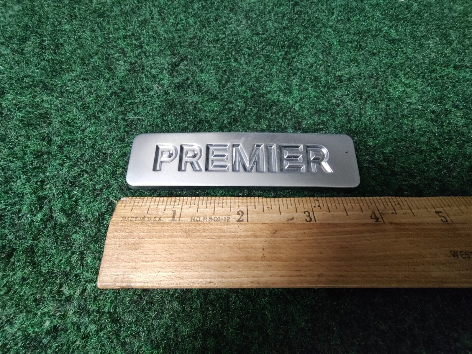 Mercury Premier Plastic 3.75 Emblem Badge Logo Nameplate Name Plate OEM 7S1