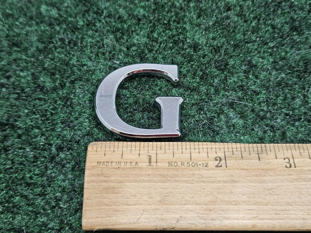 OEM "G" Chrome Individual Letter Lettering Emblem Badge Logo Nameplate 3D 7S7