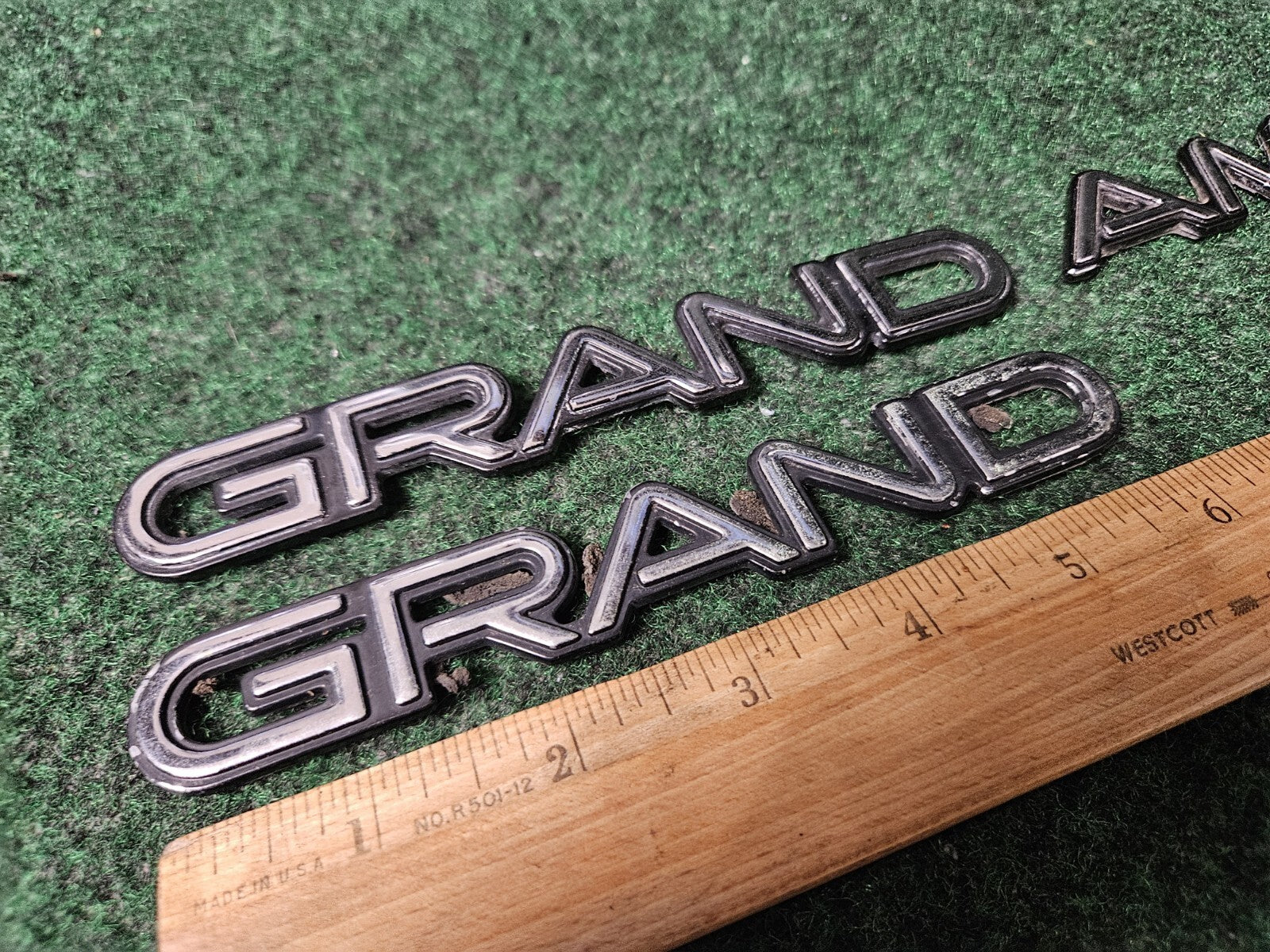 1997 1998 1999 2003 Pontiac Grand AM Door Name Plate  NAMEPLATE OEM 5M1
