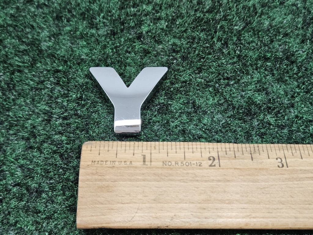 OEM "Y" Chrome Individual Letter Lettering Emblem Badge Logo Nameplate 3D 7S9