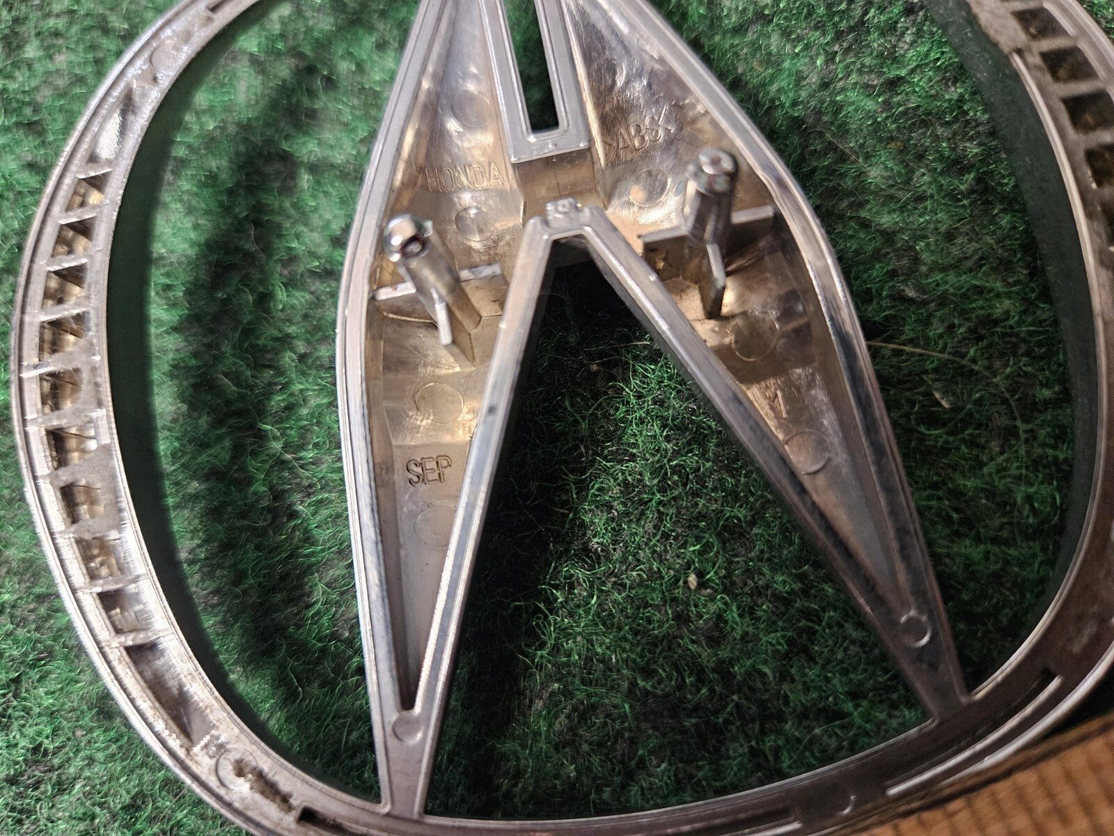 Acura Emblem Logo Badge Symbol Rear Trunk 1 Sep 1 Chrome OEM 3M4